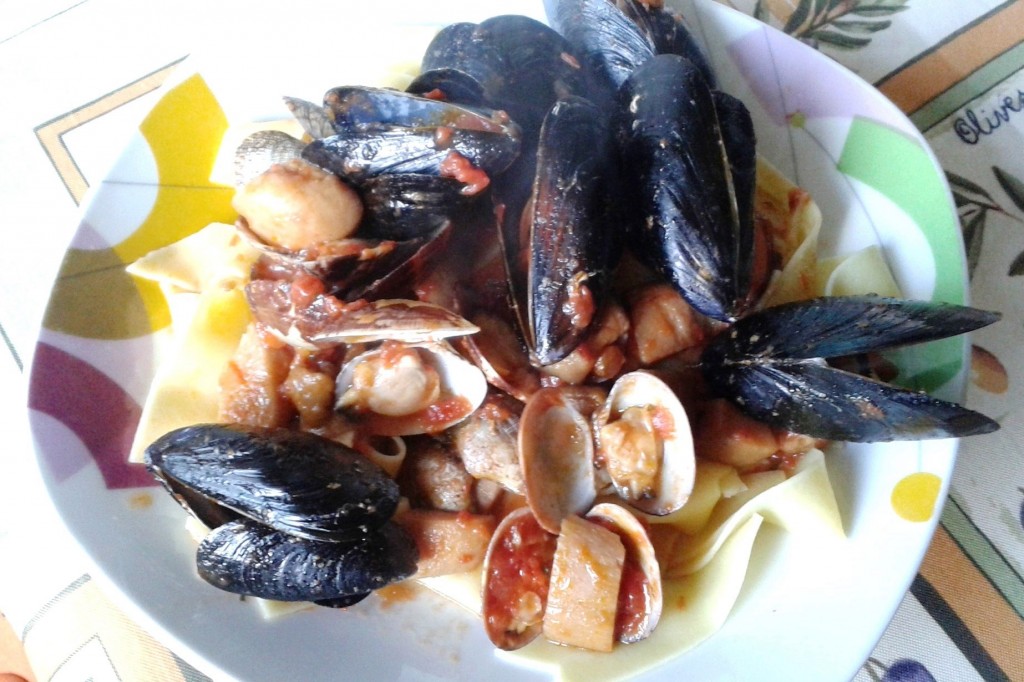 Fam Gentile 15ago14a Tagliatelle di mare porcino ...