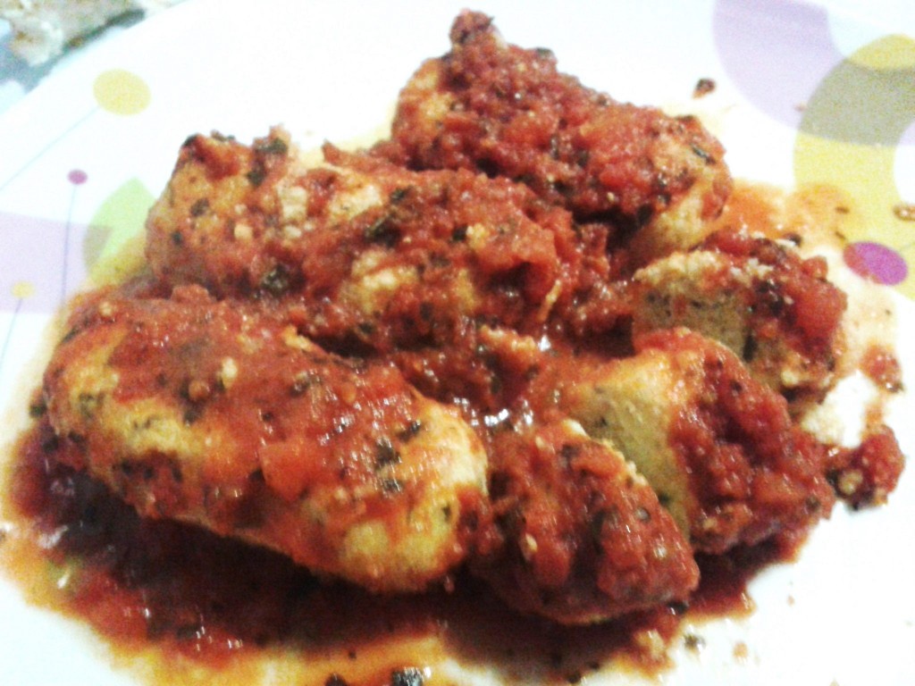 Fam Gentile 15apr15 Polpette di ricotta alla pizzaiola